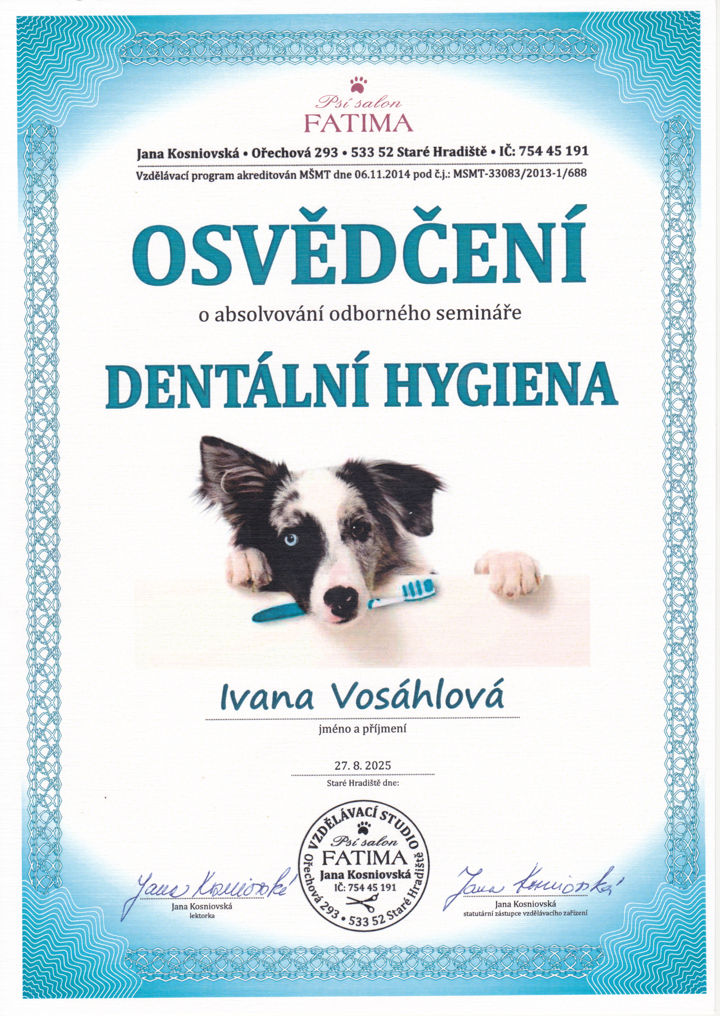 Certifikát
