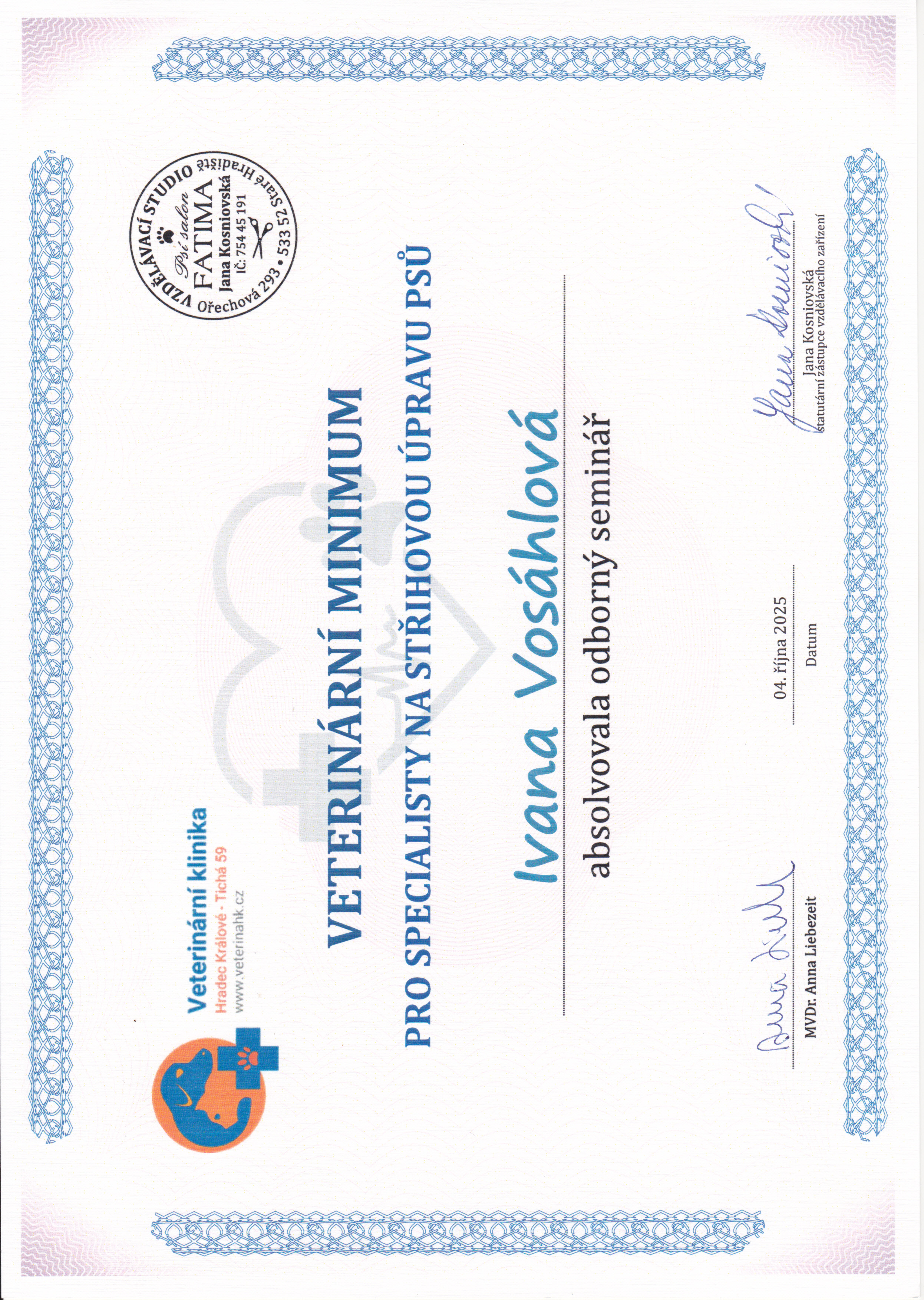 Certifikát